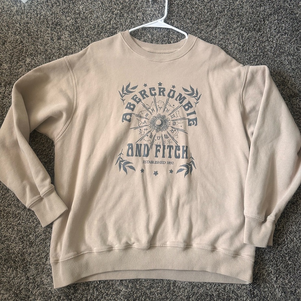 Abercrombie & Fitch Oversized Logo Crewneck Size small
